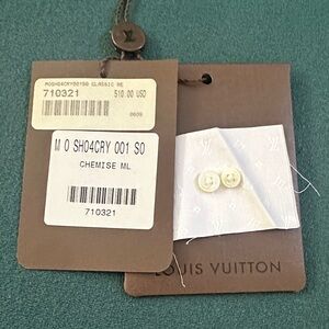 Louis Vuitton White spare buttons